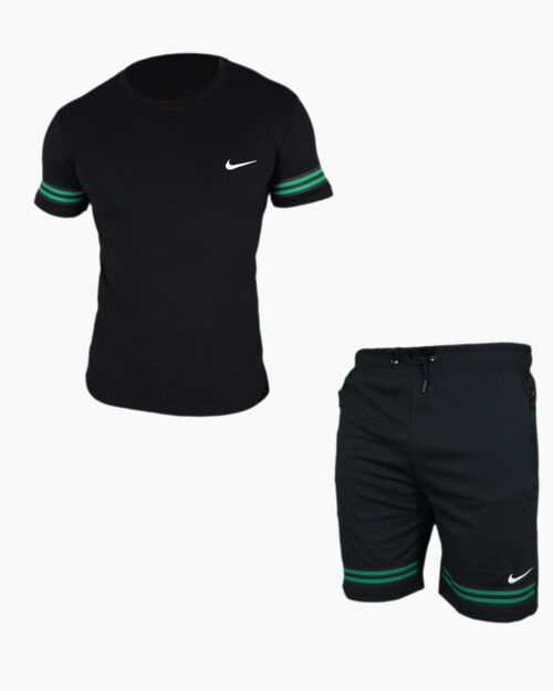 Set Tricou+Pantaloni - N - Negru/Verde